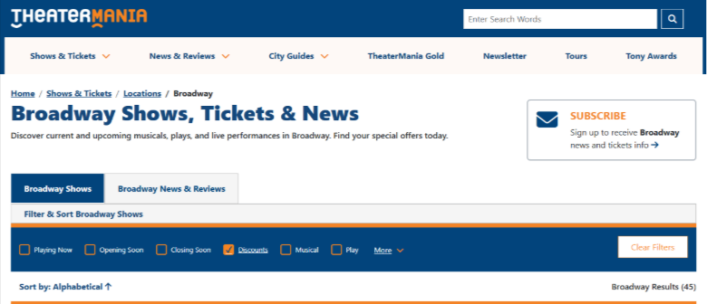 TheaterMania TheaterMania