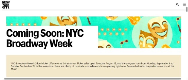 NYC Broadway Week