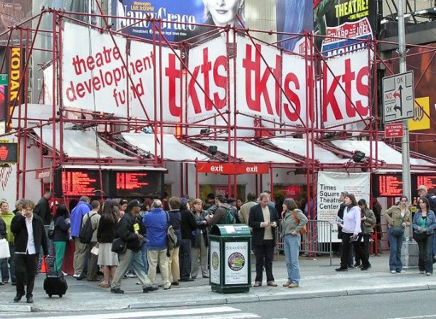 TKTS Booths Cheap Broadway Show In NYC